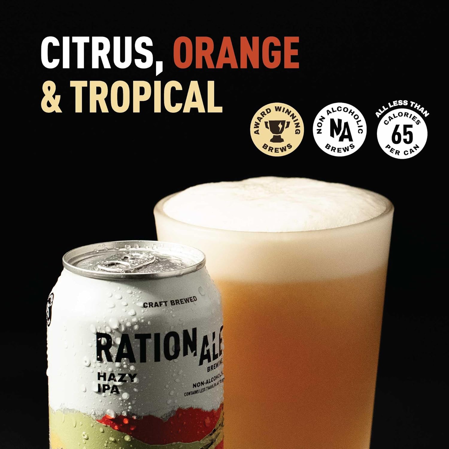 Citrus Hazy IPA: Zesty Non-Alcoholic Craft Beer Experience